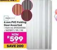 Game 6 mm PVC Folding Door Assorted offer