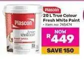 Game Plascon 20 L True Colour Fresh White Paint offer