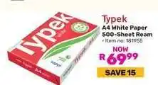 Game Typek A4 White Paper 500 Sheet Ream offer