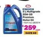 Game ENGEN 5 L Multigrade 20W-50 Premium Motor Oil offer
