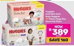 Game Huggies Gold Skin Soft Baby Nappies OR Pants Mega Box offer