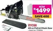 Game RYOBI 40 cc Petrol Chain Saw offer