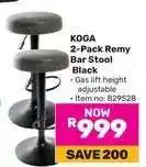 Game KOGA 2-Pack Remy Bar Stool Black offer