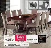 Bradlows Princeton Table + 8 Princeton Chairs Combo offer