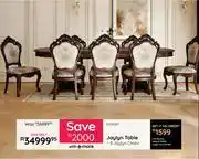 Bradlows Jaylyn Table + 8 Jaylyn Chairs 10316087 offer