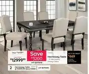 Bradlows Hennessey Table + 6 Hennessey Dining Chairs Combo offer