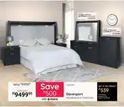 Bradlows Davenport Headboard & Pedestals 10322428 offer