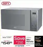Bradlows Defy 30Ltr Metallic Microwave DMO390 10124426 offer
