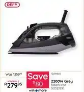 Bradlows Defy 2200W Grey Steam Iron S12322CX 10294865 offer