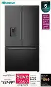 Bradlows Hisense 575Ltr Black French Door Fridge H760FSB-WD 10291720 offer