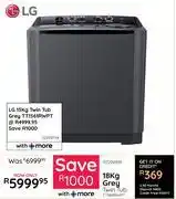 Bradlows LG 18Kg Grey Twin Tub TT1861RWPT 10299814 offer