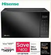 Bradlows Hisense 34Ltr Black Microwave H34MOBS17 10302111 offer