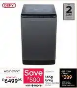 Bradlows Defy 14Kg Grey Top Loader Machine DTL160 10259071 offer