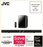 Bradlows JVC 2.1 Channel Sound Bar TH-BY370 1013795 offer