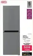 Bradlows Defy 247Ltr Metallic Fridge Freezer DAC447 10129584 offer