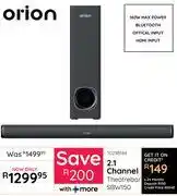 Bradlows Orion 2.1 Channel Theaterbar SBW150 10298144 offer