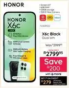 Bradlows Honor X6c Black Dual Sim 10308122 offer