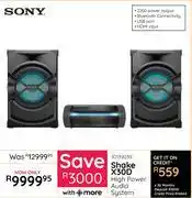 Bradlows Sony Shake X30D High Power Audio System 10139039 offer