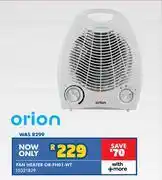 Russells Orion Fan Heater OR-FH01-WT 10321829 offer