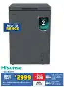 Russells Hisense 97L Chest Freezer Grey H135CFS 10321403 offer