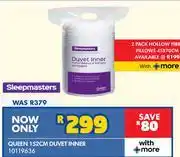 Russells Sleepmasters Queen 152cm Duvet Inner 10119636 offer