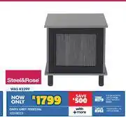 Russells Steel&Rose Onyx Grey Pedestal 10318525 offer