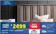Russells Brisbane Queen Headboard 10290938 offer