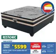 Russells Restonic Dream Zone 152cm Queen Bed Set 10303479 offer