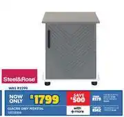 Russells Steel&Rose Glacier Grey Pedestal 10318506 offer