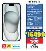 Russells Apple iPhone 15 128GB Smartphone (Black) 10293077 offer