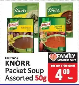 KitKat Cash and Carry Knorr Packet Soup Assorted-50g offer