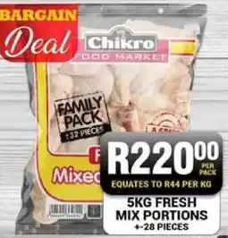 Chikro Food Market Fresh mix portions offer