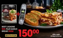 Econo Foods Beef Lasagne plus Garlic Bread offer