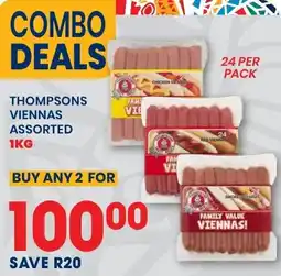 Econo Foods Thompsons viennas assorted offer