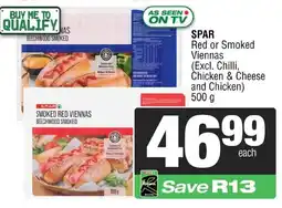 Spar Savemor SPAR Red or Smoked Viennas offer