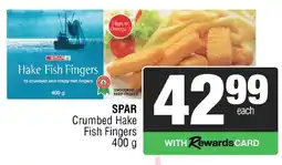Spar Savemor SPAR Crumbed Hake Fish Fingers offer