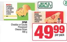 Spar Savemor SPAR Cheddar or Gouda Processed Cheese Slices offer