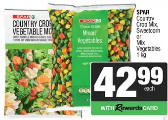 SPAR Country Crop Mix, Sweetcorn or Mix Vegetables