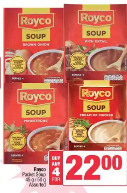 Spar Savemor Royco Packet Soup Assorted offer