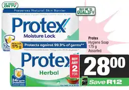 Spar Savemor Protex Hygiene Soap Assorted offer