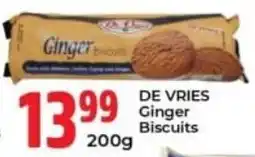 Elite Cash & Carry De Vries Ginger Biscuits offer