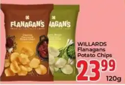 Elite Cash & Carry Willards Flanagans Potato Chips offer