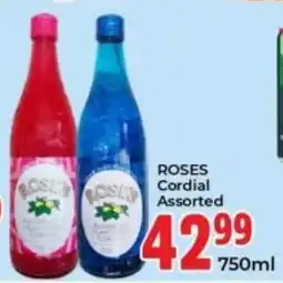 Elite Cash & Carry Roses Cordial Assorted offer