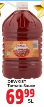 Elite Cash & Carry Dewkist Tomato Sauce offer