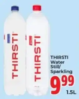 Elite Cash & Carry Thirsti Water Still/ Sparkling offer