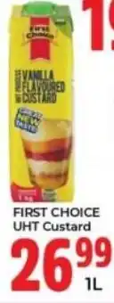 Elite Cash & Carry First Choice UHT Custard offer