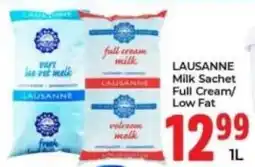 Elite Cash & Carry Lausanne Milk Sachet Full Cream/ Low Fat offer