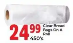 Elite Cash & Carry Clear Bread Bags On A Roll offer