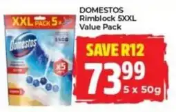 Elite Cash & Carry Domestos Rimblock 5XXL Value Pack offer