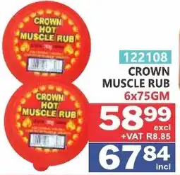 Arrow Cash And Carry Crown muscle rub offer